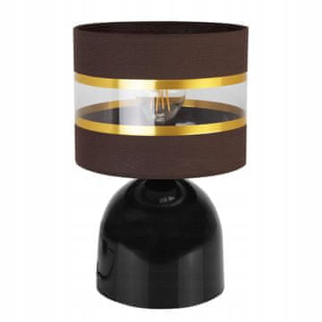 GH NOĆNA STOLIŠNA LAMPA, ELEGANTNI ZLATNI ABAŽUR, 20 CM