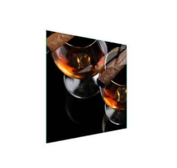 Staklena zaštita za ploču za kuhanje 50x52 Vino