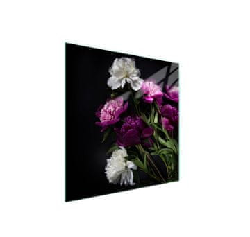 Staklena zaštita za ploču za kuhanje 50x52 Cvijet