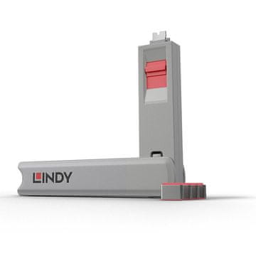 Lindy USB blokator porta - pakiranje od 4 ružičaste, 40425
