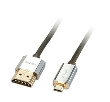 Lindy 41681 HDMI kabel A-Micro 1m crni