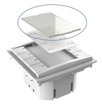 Vivolink VLCP8B-PLEXIGLAS tipkovnica bijela