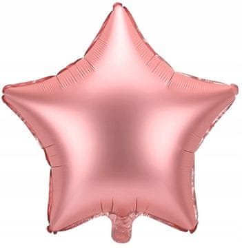 PartyPal Balon foliowy Gwiazdka, 48cm, różowe złoto