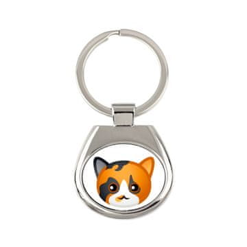 Privjesak za ključeve Calico Cat -