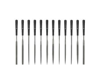 EG Set igličastih turpija, 140 mm, 12 komada,