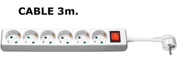 MicroConnect 6-polna Schuko utičnica 3M bijela