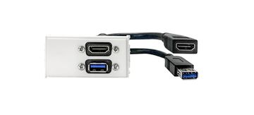 Vivolink WI221295 HDMI + USB A utičnica bijela