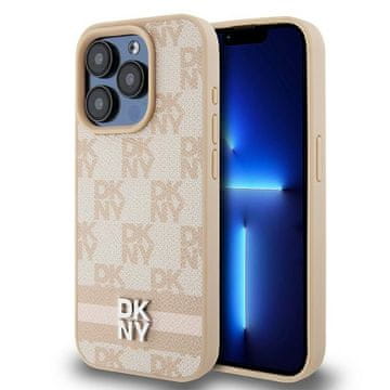 DKNY Kožna futrola za iPhone 15 Pro Max , ružičasta