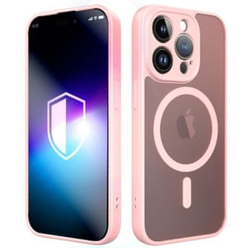 Apple iPhone 15 Pro - 3mk Misty MagCase Pink