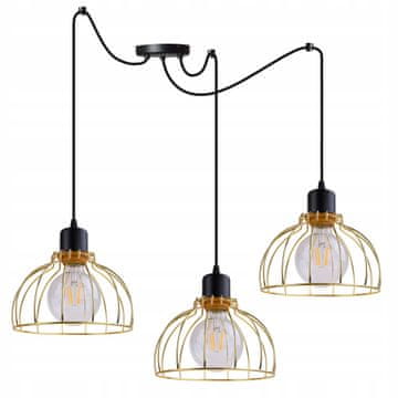 GH VISEĆA STROPNA SVJETILJKA LUSTERA ZLATNI SPIDER LOFT