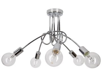 Viseća industrijska lampa Edison, krom