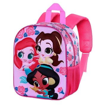 Northix Disney princeza 3D ruksak, veličina 31 cm, cvjetni dizajn