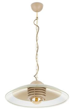 Viseća lampa Kitchen, bež, staklo, 1xE27