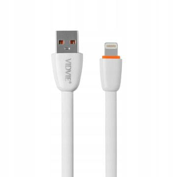 Vidvie CB411 USB/iPhone kabel 2.1A, 1m bijeli