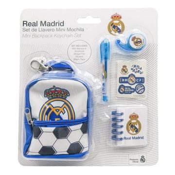 Northix Real Madrid Mini ruksak set s priborom za pisanje