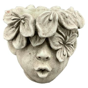 Exner Doniczka glava s cvijećem h15,5 cm