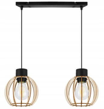 Moderna stropna viseća lampa od drveta s LED tehnologijom
