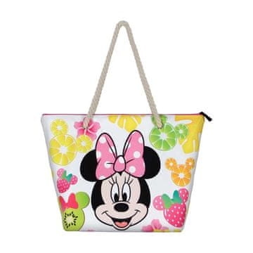 Northix Minnie Mouse torba za plažu s dizajnom voća i prostranom unutrašnjošću