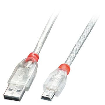 Lindy A/Mini-B USB 2.0 kabel 0,5 m, 41781