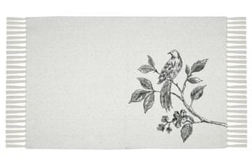 Dyvanik clarine 60x90 ptica grančica ecru