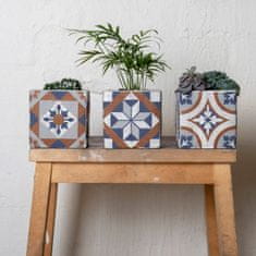 Esschert Design Betonowa doniczka Azulejos 11cm