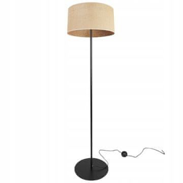 Lampa podna stojeća metalna s abažurom 35cm