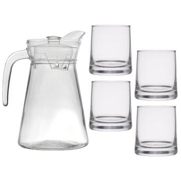 Komplet vrč od 1,5L i 4 čaše od 275 ml