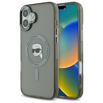 Karl Lagerfeld MagSafe maskica za iPhone 16 crna, tvrda