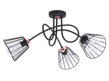 GH Elegantna WIRE viseća lampa, bakrena LOFT