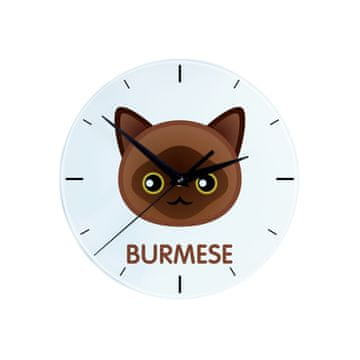 Burmańska - MDF sat s grafikom i natpisom