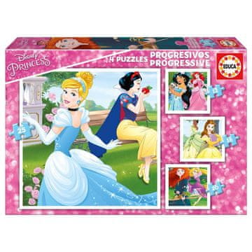 Northix Disneyjeva slagalica s princezama, 12-25 dijelova, zabava za djecu
