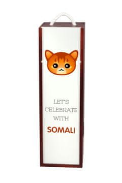Somali - kutija za vino s grafikom i natpisom a