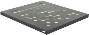Fiksna polica 1U 19" D=800MM CRNA, RAS105BL