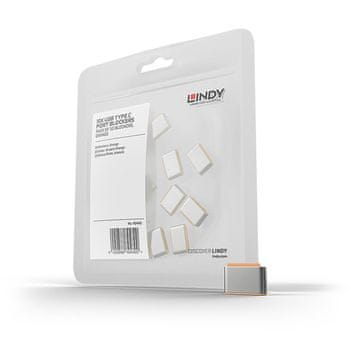 Lindy 40440 USB-C blokator porta (narančasti) 10 kom.