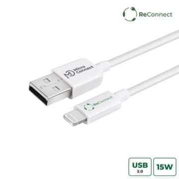 MicroConnect ECO-LIGHTNING0.15 Lightning kabel 0.15 m bijeli