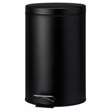 Home Kanta za otpad od nehrđajućeg čelika 12L crna