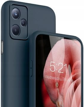 Futrola mekana mat tamnoplava ZA Realme C35 + staklo