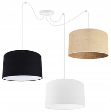 Lampa visilica žirandol s abažurom matero pauk 35 cm