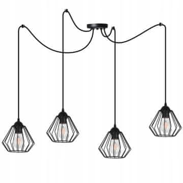 Stropna svjetiljka viseća, luster pauk loft E27 LED