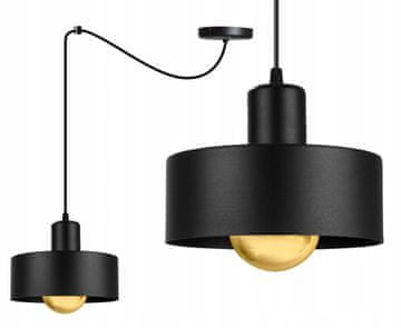 Moderna viseća lampa pauk s metalnim sjenilom