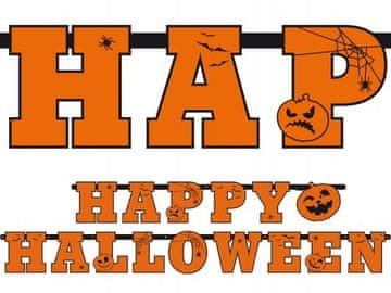 Baner natpis HAPPY HALLOWEEN 210cm 1 kom.