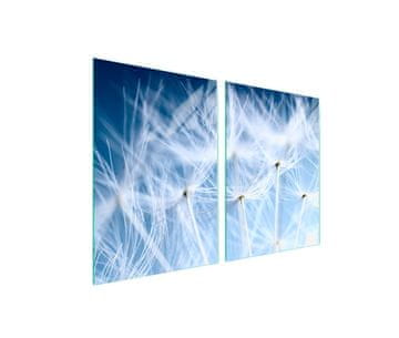 Staklena zaštitna ploča za štednjak 2x45x52 Flower