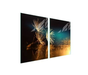 Staklena zaštitna ploča za štednjak 2x45x52 Flower