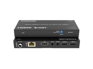 Vivolink HDBaseT KVM komplet 18 Gbps USB 2.0 150 m