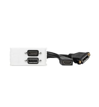 Vivolink WI221267 HDMI + DisplayPort utičnica bijela
