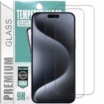 2x PremiumGlass 9H kaljeno staklo za iPhone 15 Pro
