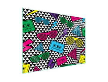 Zaštitnik za staklenu ploču za kuhanje 70x52 Pop Art.