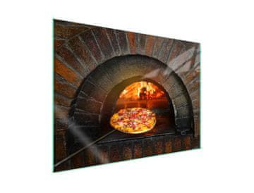 Staklena zaštitna ploča za štednjak 70x52 Pizza