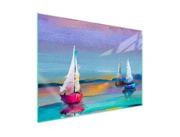 Zaštitna staklena ploča za štednjak 70x52 Boats