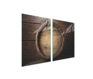 Zaštitna staklena ploča za peć 2x45x52 Drvo